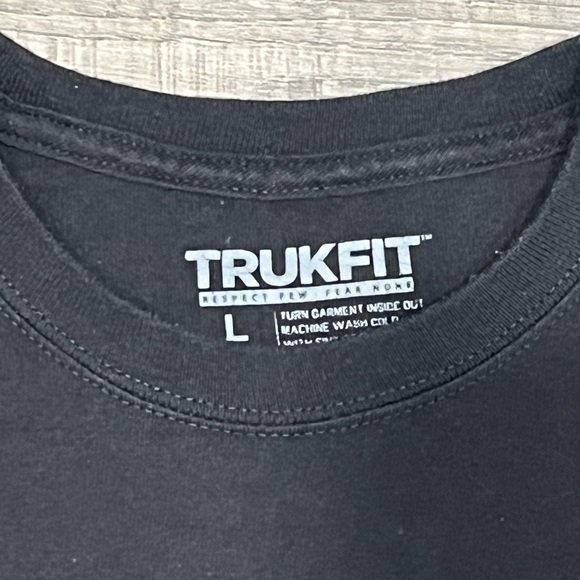 Trukfit Drip Men's Crewneck Logo T-Shirt Rich Gang YMCMB Black Sz L - Picture 4 of 7